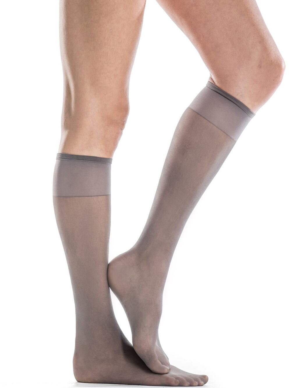 VTG 90s/00s Silkies Knee-hi's | Regular | Off Black | 3 Pair Pack | 100% Nylon